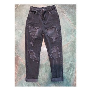 Urban Outfitters Black Ripped Jeans
